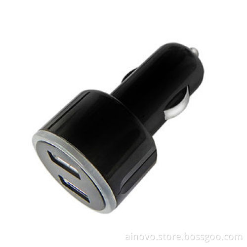 USB car charger, with LED light beautiful promotion gift, 5V 2A, for all phones